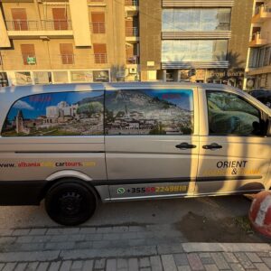 Veshje furgoni me adeziv rrjetë + adeziv me cut